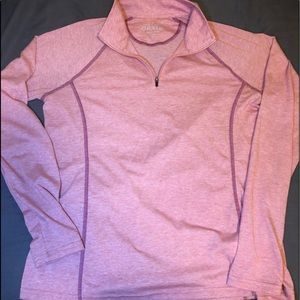 Pink orvis half zip